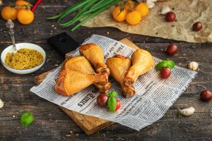 Голень птицы (цыпленка) копчено-вареная