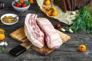 Ребра свиные на шкуре