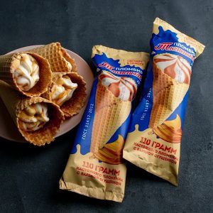 Рожок “Тюменский пломбир” 15% вареная сгущенка